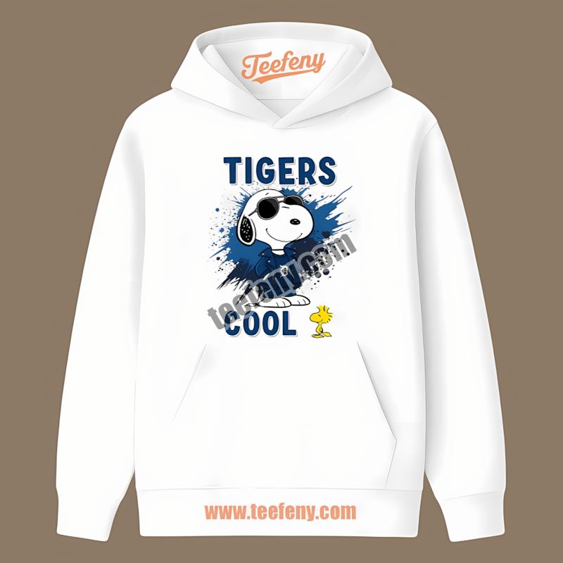 Detroit Tigers Snoopy Cool Retro Hoodie Detroit Tigers Snoopy Cool Retro Hoodie
