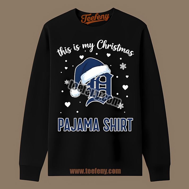 Detroit Tigers This Is My Christmas Pajama Unisex Long Sleeve Detroit Tigers This Is My Christmas Pajama Unisex Long Sleeve