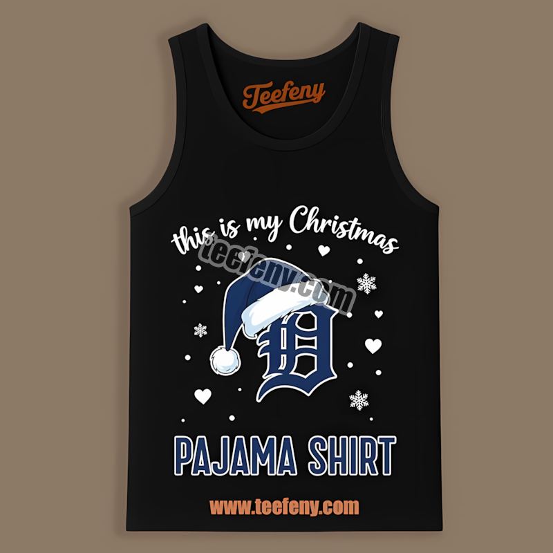 Detroit Tigers This Is My Christmas Pajama Unisex Tanktop Detroit Tigers This Is My Christmas Pajama Unisex Tanktop