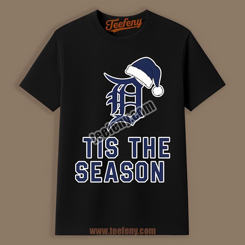 Detroit Tigers Tis The Season Christmas Retro Shirt