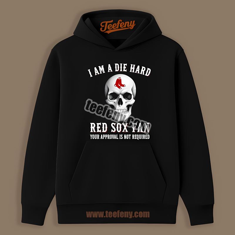Die Hard Boston Red Sox Fan Skull Logo Hoodie Die Hard Boston Red Sox Fan Skull Logo Hoodie