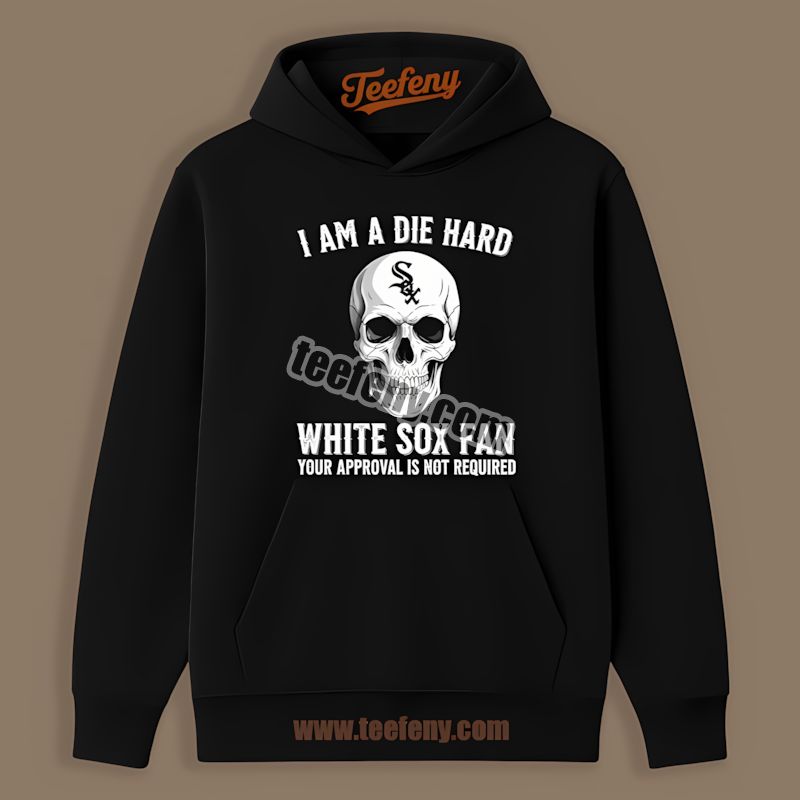 Die Hard Chicago White Sox Fan Skull Retro Hoodie Die Hard Chicago White Sox Fan Skull Retro Hoodie