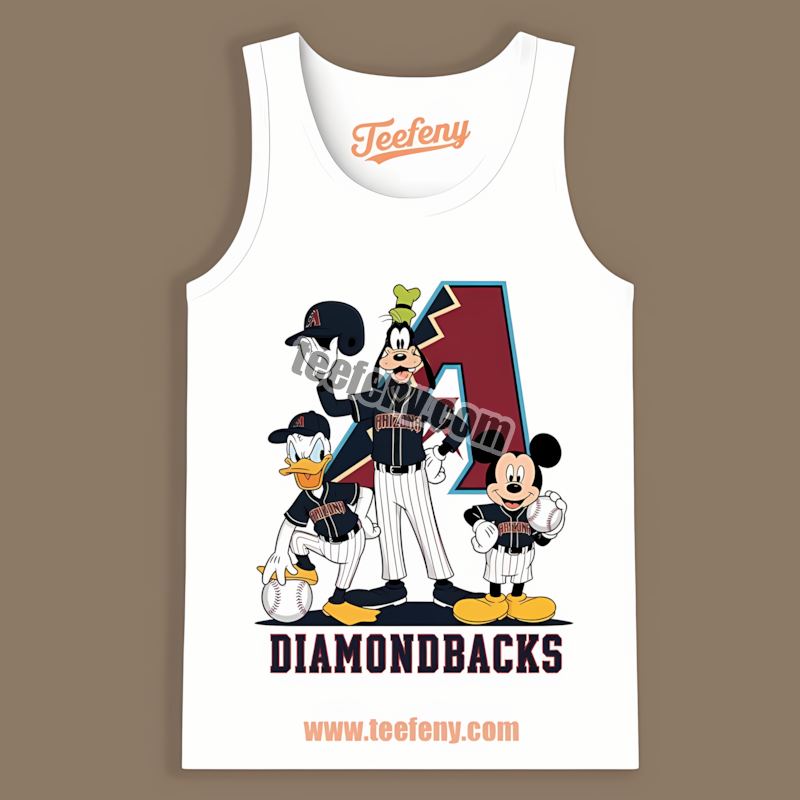 Disney Mickey Donald Goofy Arizona Diamondbacks Trendy Tanktop Disney Mickey Donald Goofy Arizona Diamondbacks Trendy Tanktop