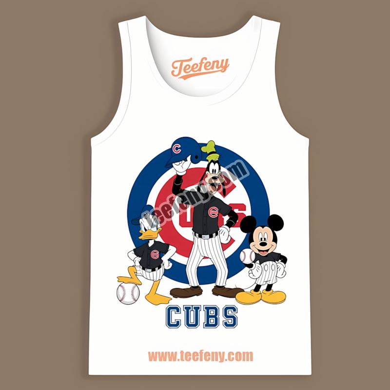 Disney Mickey Donald Goofy Chicago Cubs Graphic Tanktop Disney Mickey Donald Goofy Chicago Cubs Graphic Tanktop