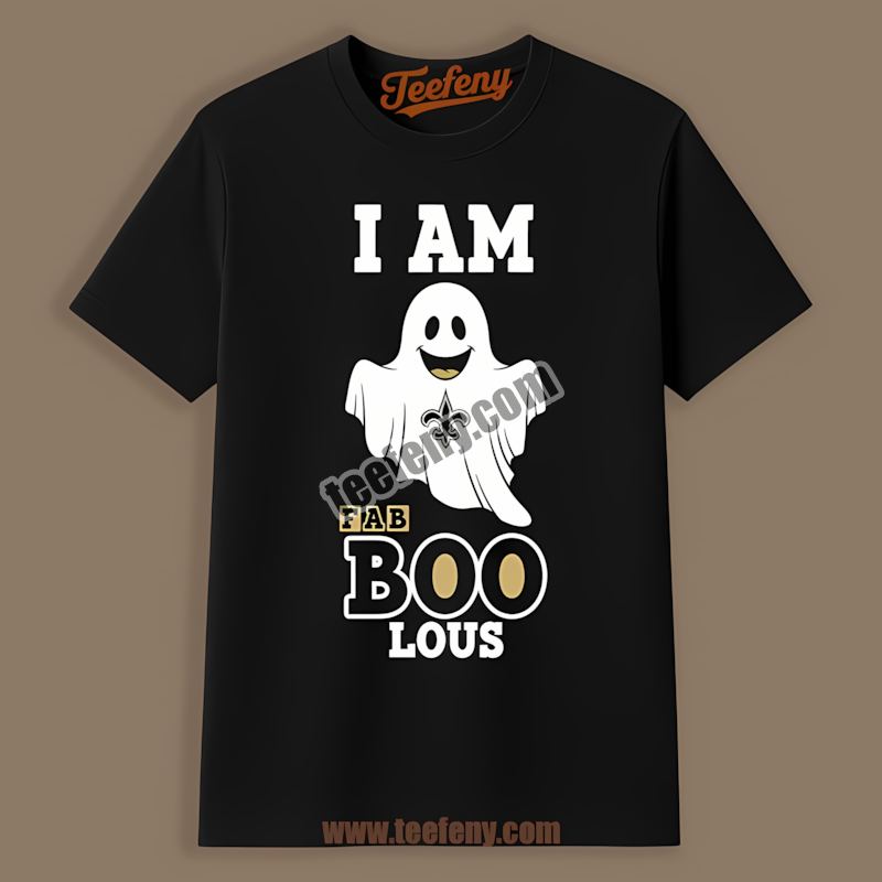 Fab Boo Lous Ghost New Orleans Saints Cotton Shirt