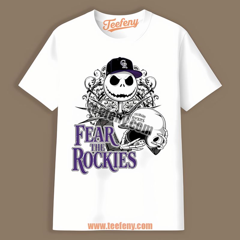 Fear The Colorado Rockies Jack Skellington Regular Shirt