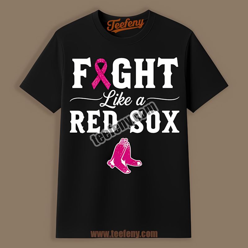Fight Like A Breast Cancer Awareness Boston Red Sox Retro Shirt