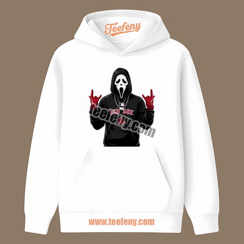 Ghostface Boston Red Sox Spooky Relaxed Fit Hoodie Ghostface Boston Red Sox Spooky Relaxed Fit Hoodie