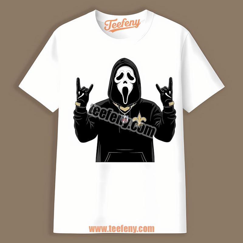 Ghostface Spooky New Orleans Saints Halloween Color Shirt