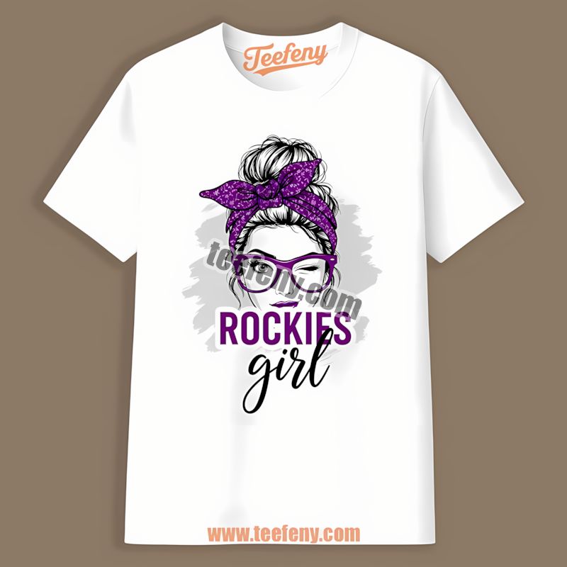 Girl Proud To Be A Colorado Rockies Fan Best Tshirt