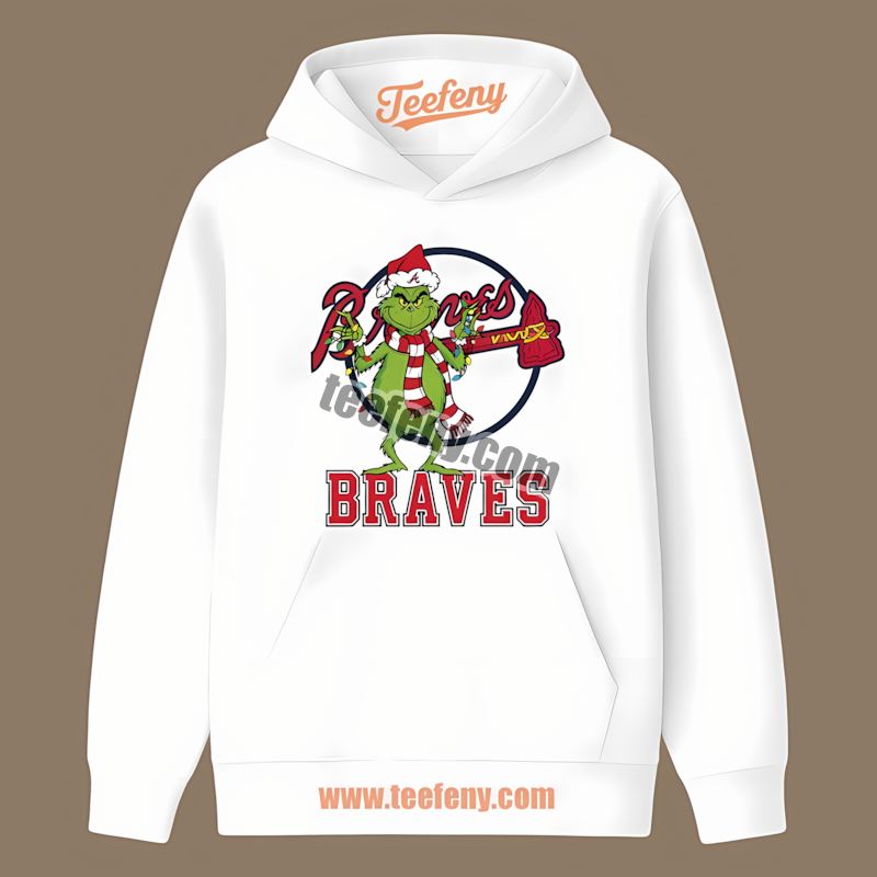 Grinch Christmas Atlanta Braves Festival Hoodie Grinch Christmas Atlanta Braves Festival Hoodie