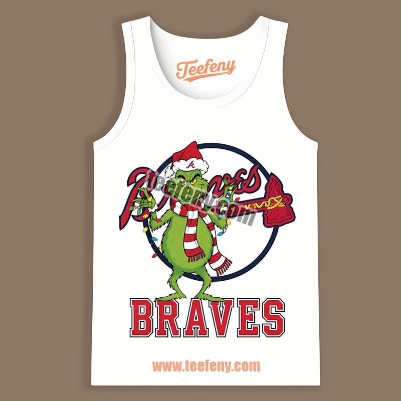 Grinch Christmas Atlanta Braves Festival Tanktop Grinch Christmas Atlanta Braves Festival Tanktop