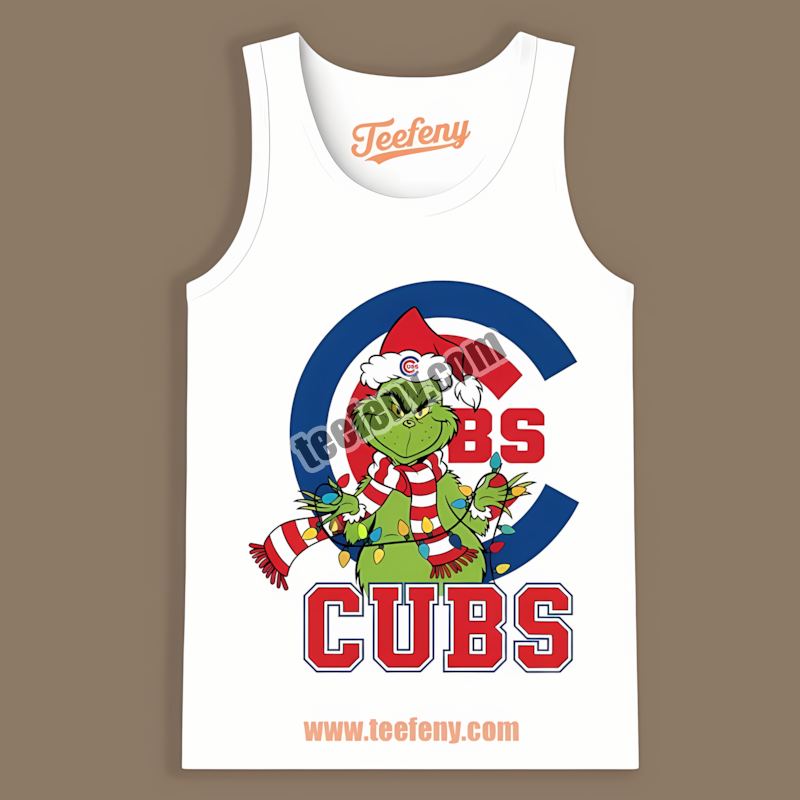 Grinch Christmas Chicago Cubs Trendy Tanktop Grinch Christmas Chicago Cubs Trendy Tanktop