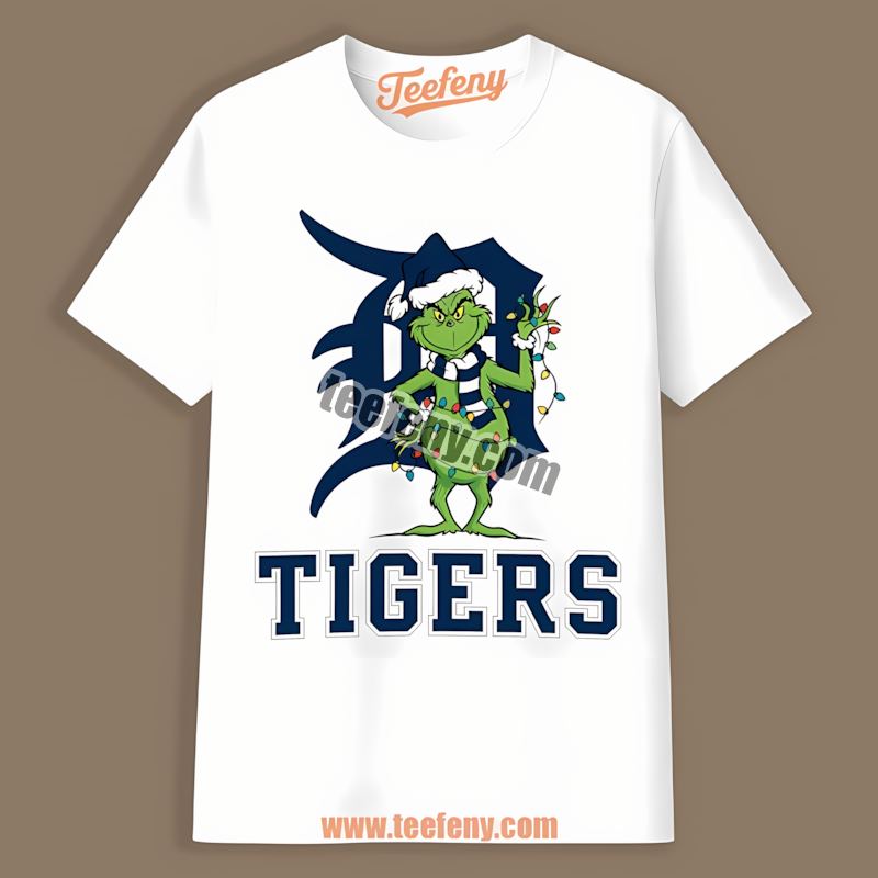 Grinch Christmas Detroit Tigers Vintage Shirt