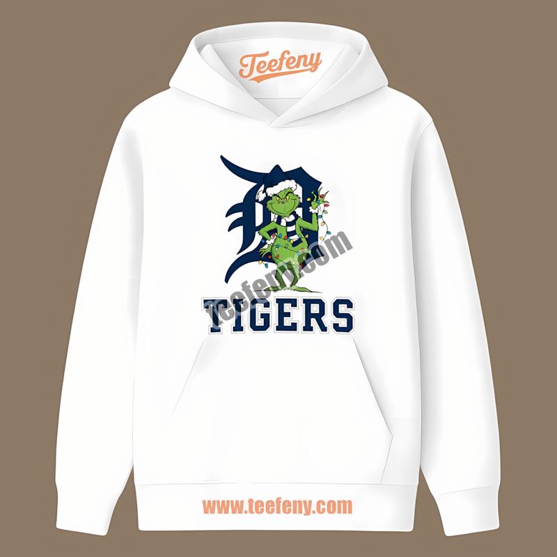 Grinch Christmas Detroit Tigers Vintage Hoodie Grinch Christmas Detroit Tigers Vintage Hoodie