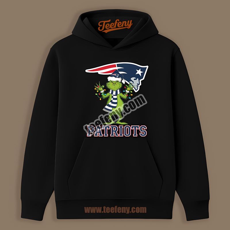 Grinch Christmas New England Patriots Trendy Hoodie Grinch Christmas New England Patriots Trendy Hoodie