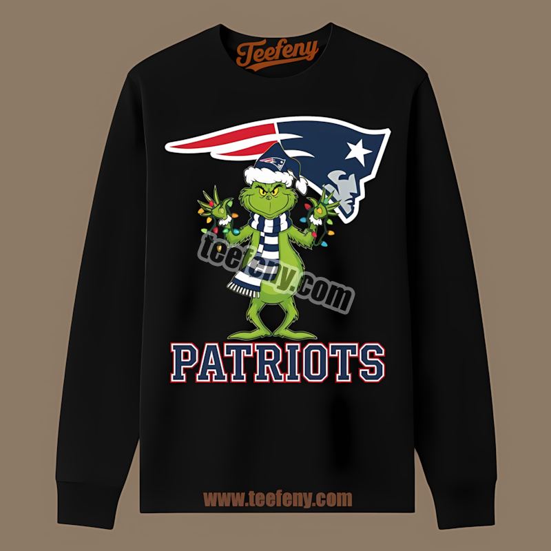 Grinch Christmas New England Patriots Trendy Long Sleeve Grinch Christmas New England Patriots Trendy Long Sleeve