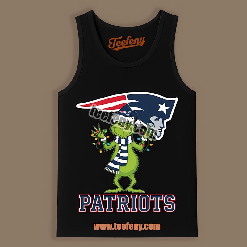 Grinch Christmas New England Patriots Trendy Tanktop Grinch Christmas New England Patriots Trendy Tanktop