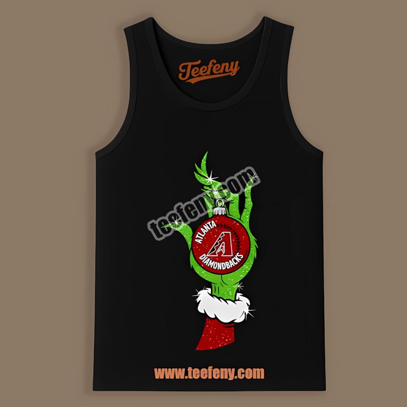 Grinch Hand Holding Arizona Diamondbacks Ornament Retro Tanktop Grinch Hand Holding Arizona Diamondbacks Ornament Retro Tanktop