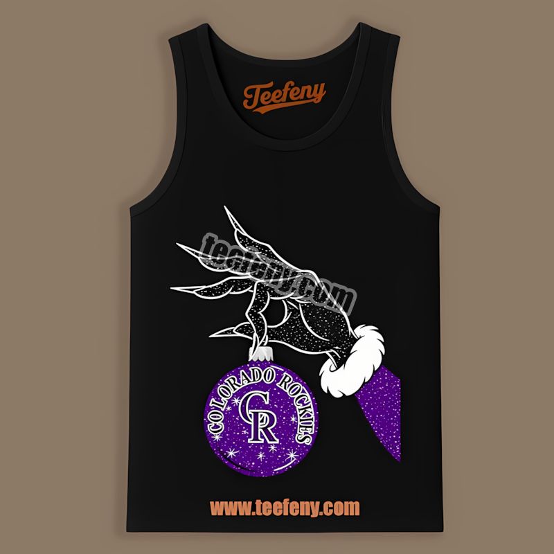 Grinch Hand Holding Colorado Rockies Ornament Classic Tanktop Grinch Hand Holding Colorado Rockies Ornament Classic Tanktop