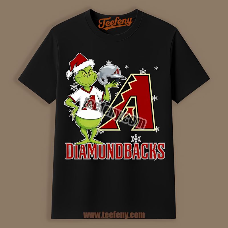 Grinch Holding Arizona Diamondbacks Helmet Vintage Shirt