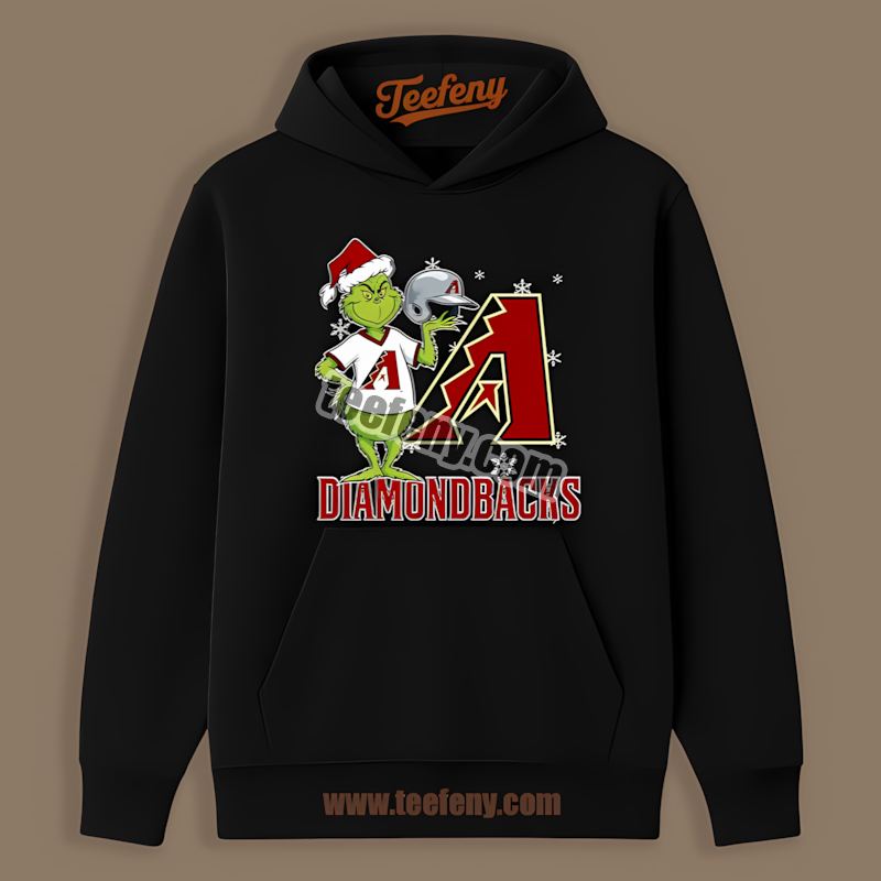 Grinch Holding Arizona Diamondbacks Helmet Vintage Hoodie Grinch Holding Arizona Diamondbacks Helmet Vintage Hoodie