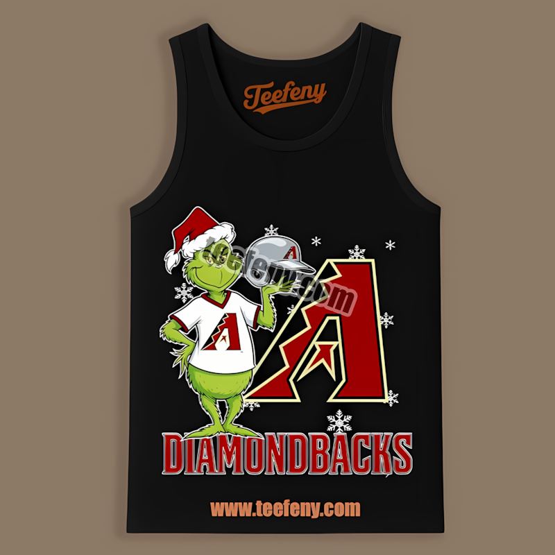 Grinch Holding Arizona Diamondbacks Helmet Vintage Tanktop Grinch Holding Arizona Diamondbacks Helmet Vintage Tanktop