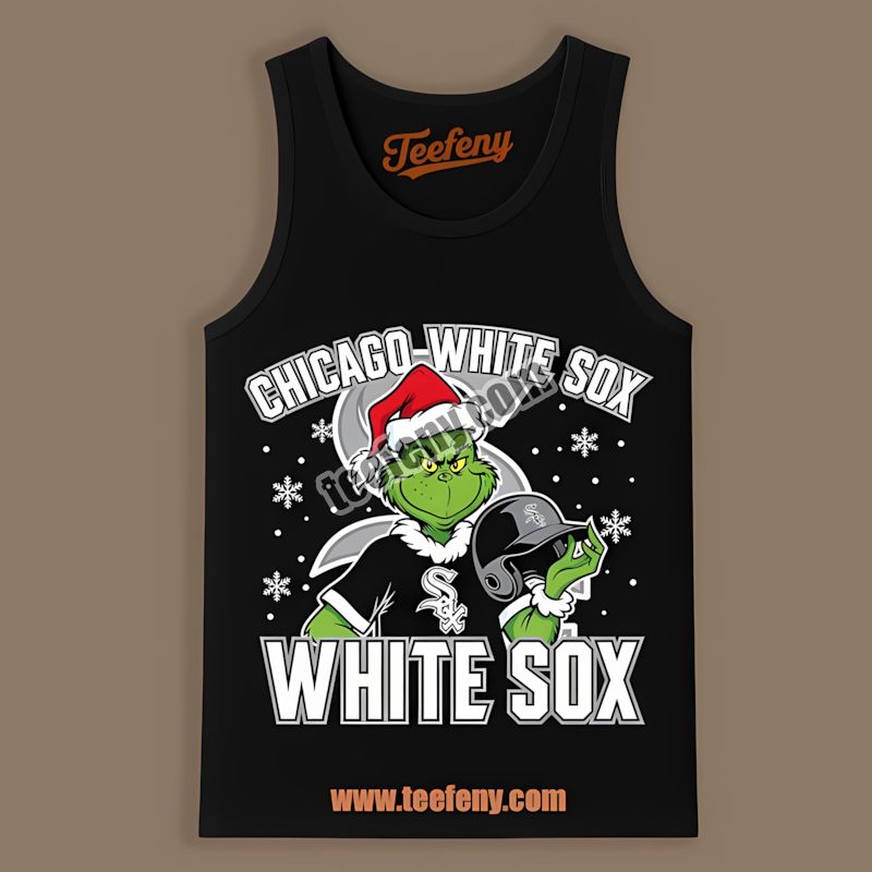 Grinch Holding Chicago White Sox Helmet TTanktop Design Online Grinch Holding Chicago White Sox Helmet TTanktop Design Online