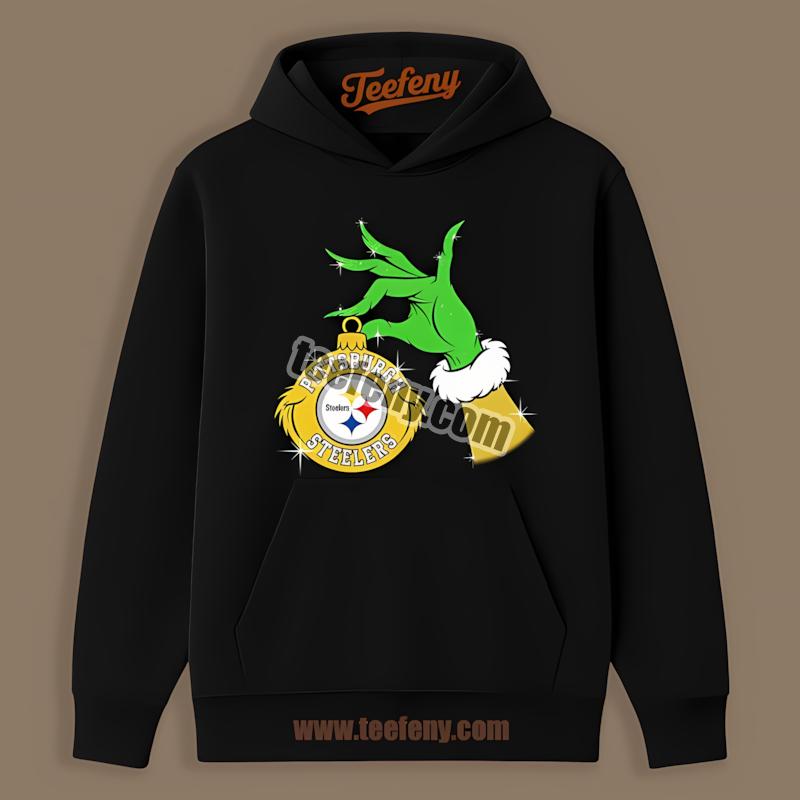 Grinch Holding Pittsburgh SHoodielers Ornament Classic Style Shirt Grinch Holding Pittsburgh SHoodielers Ornament Classic Style Shirt