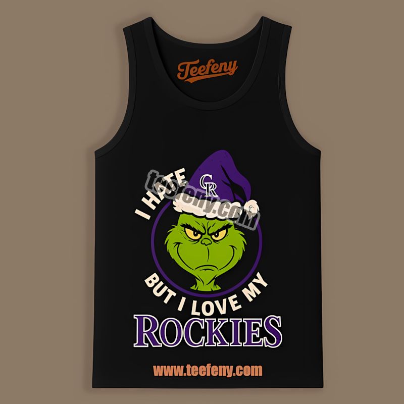 Grinch I Hate People But Love Colorado Rockies Soft Tanktop Grinch I Hate People But Love Colorado Rockies Soft Tanktop