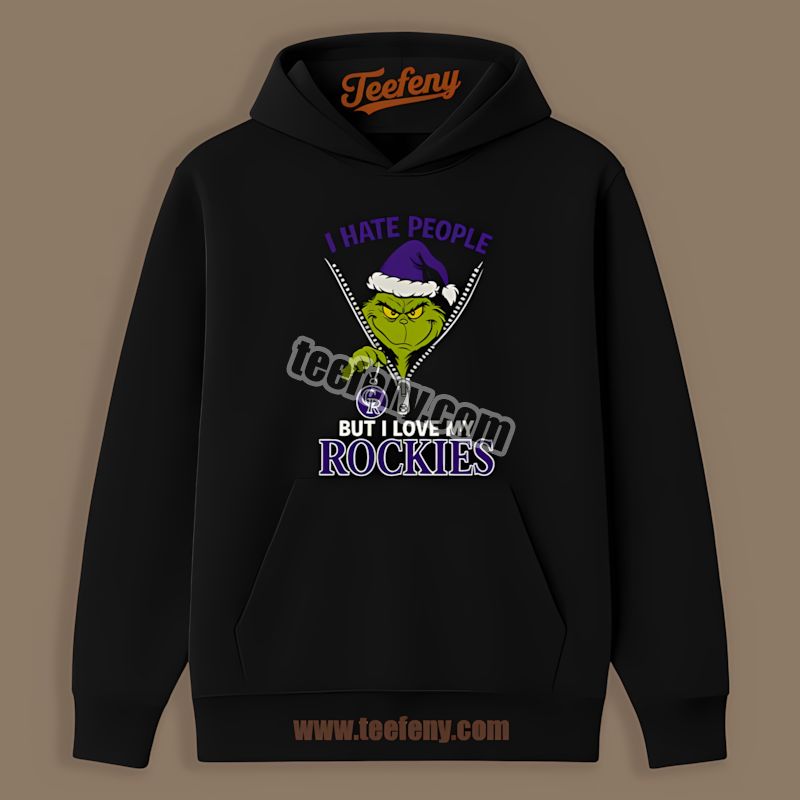 Grinch I Hate People Love My Colorado Rockies Trendy Hoodie Grinch I Hate People Love My Colorado Rockies Trendy Hoodie