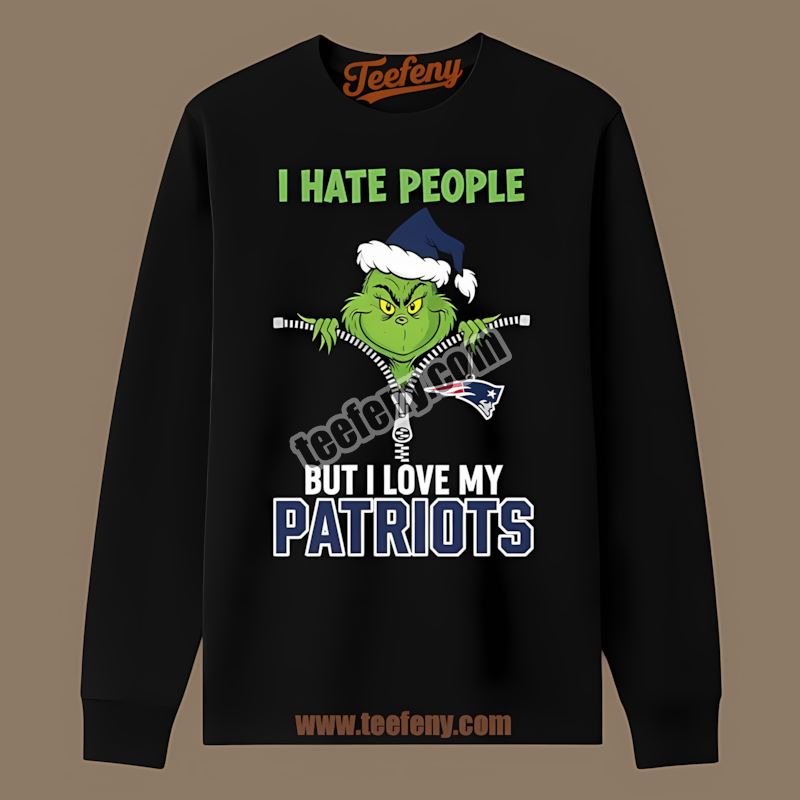 Grinch I Hate People Love My New England Patriots Classic Long Sleeve Grinch I Hate People Love My New England Patriots Classic Long Sleeve