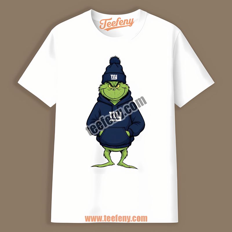 Grinch In Hoodie New York Giants Color Shirt