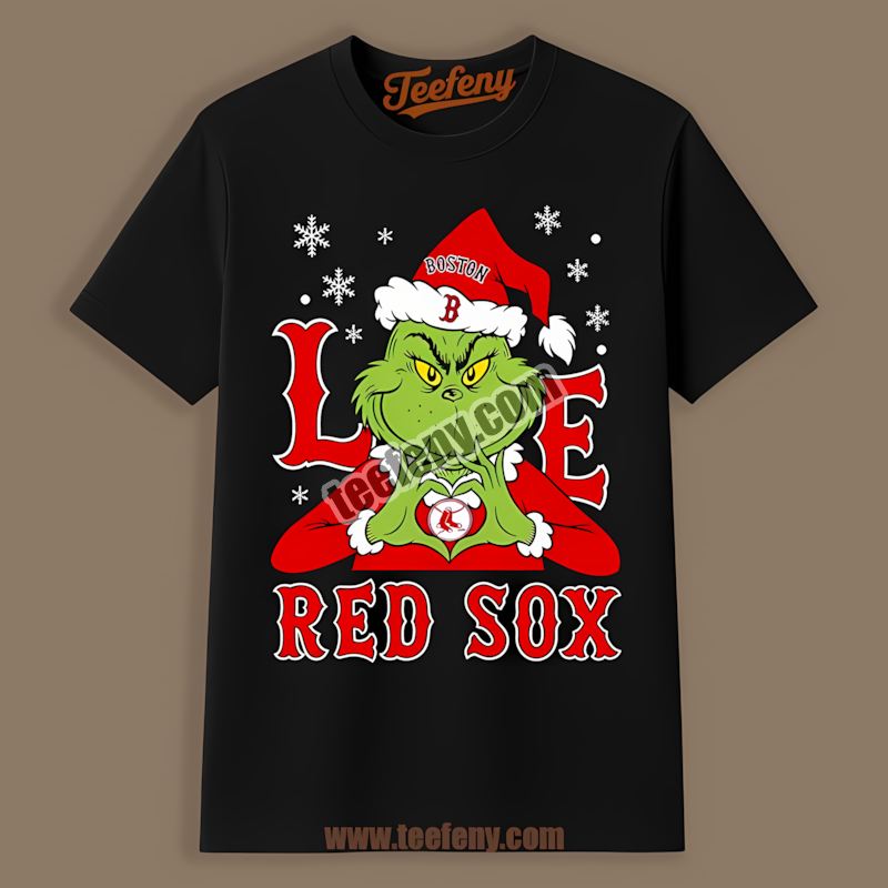 Grinch Love Boston Red Sox Christmas Crewneck Shirt