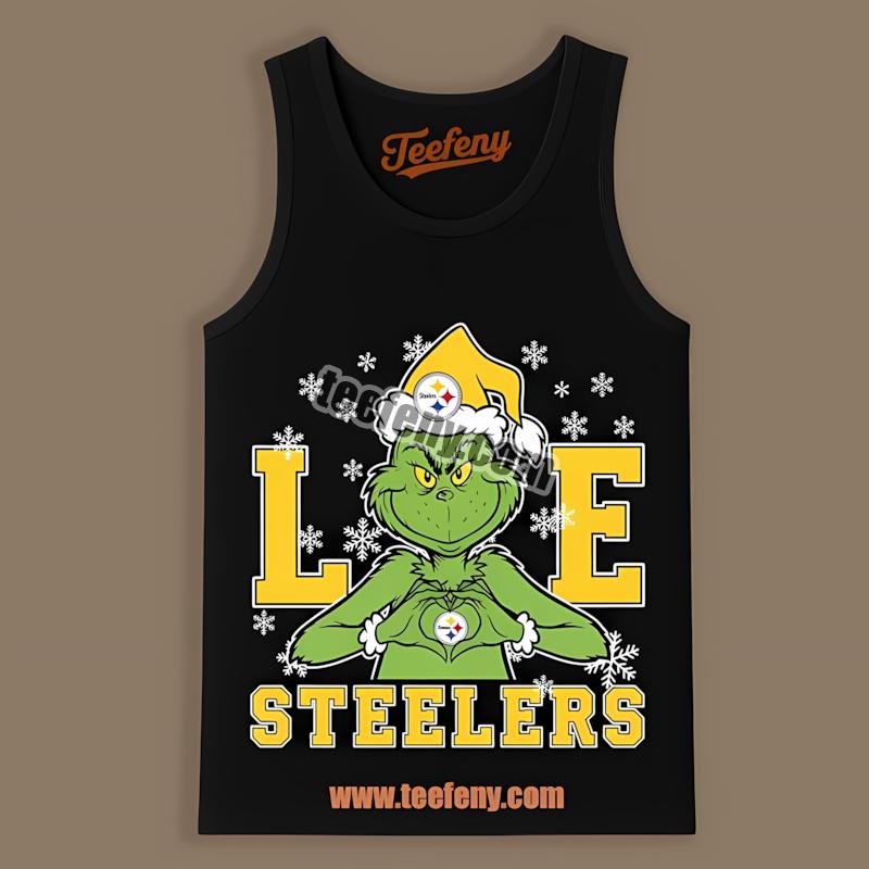 Grinch Love Pittsburgh STanktoplers Christmas Theme Shirt Grinch Love Pittsburgh STanktoplers Christmas Theme Shirt