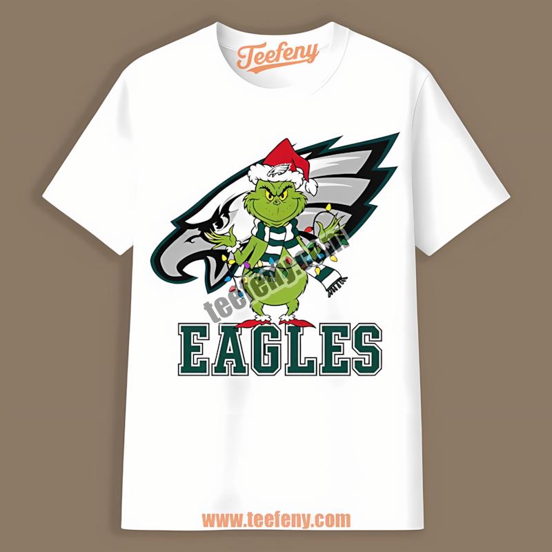 Grinch Loves Christmas And Philadelphia Eagles Unisex Shirt