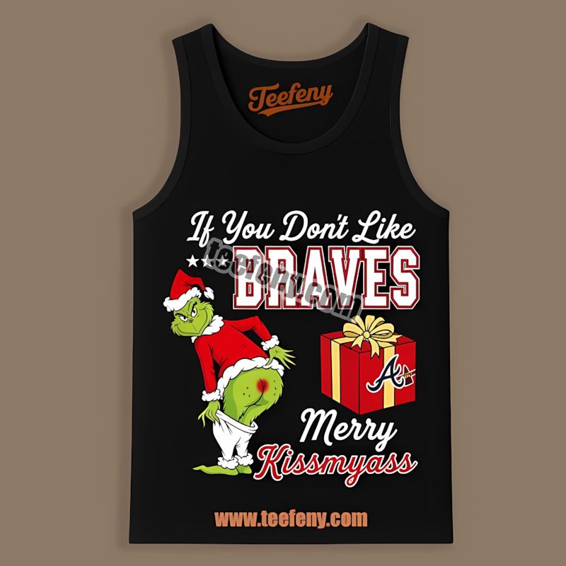 Grinch Merry Kissmyass Atlanta Braves Spring Training Tanktop Grinch Merry Kissmyass Atlanta Braves Spring Training Tanktop