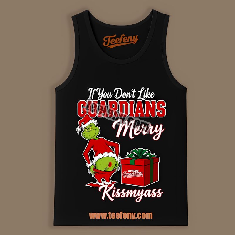 Grinch Merry Kissmyass Cleveland Guardians Fashion Tanktop Grinch Merry Kissmyass Cleveland Guardians Fashion Tanktop