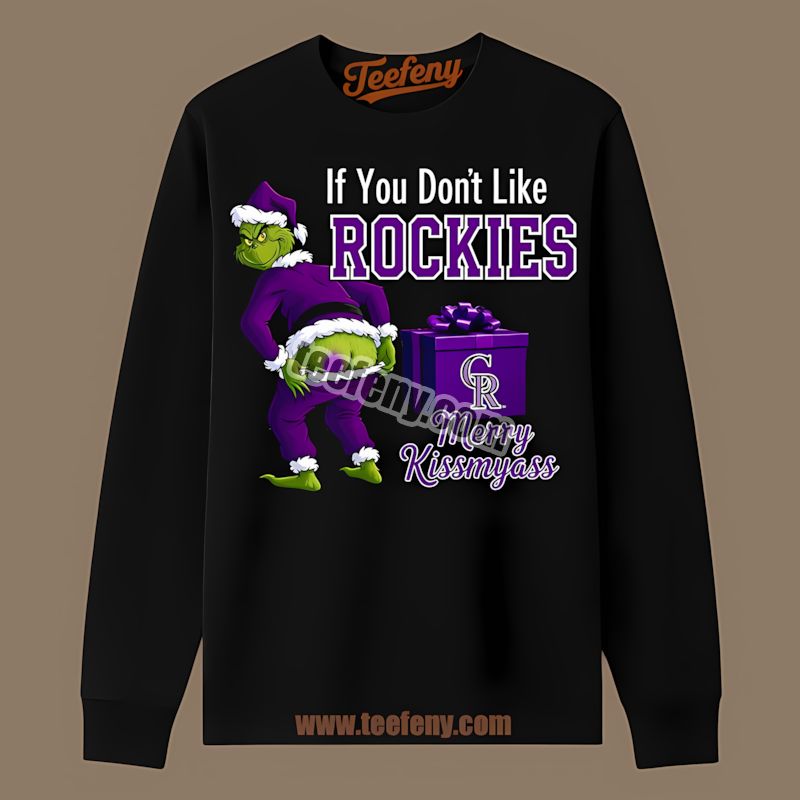 Grinch Merry Kissmyass Colorado Rockies Long Sleeve Long Sleeve Grinch Merry Kissmyass Colorado Rockies Long Sleeve Long Sleeve