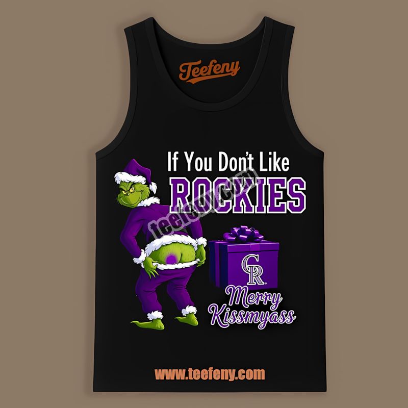 Grinch Merry Kissmyass Colorado Rockies Long Sleeve Tanktop Grinch Merry Kissmyass Colorado Rockies Long Sleeve Tanktop