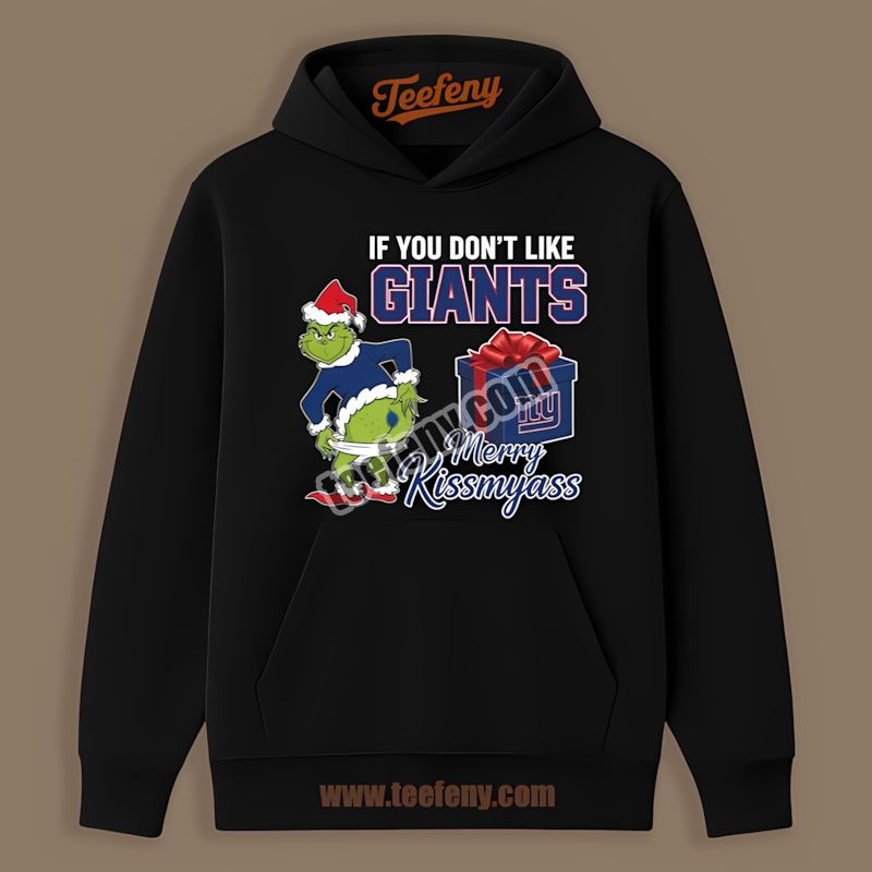 Grinch Merry Kissmyass New York Giants Trendy Hoodie Grinch Merry Kissmyass New York Giants Trendy Hoodie
