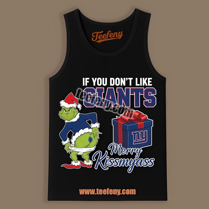 Grinch Merry Kissmyass New York Giants Trendy Tanktop Grinch Merry Kissmyass New York Giants Trendy Tanktop