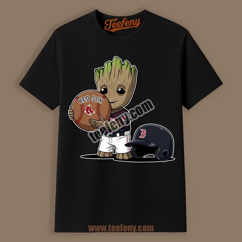 Groot Baseball Boston Red Sox Retro Shirt