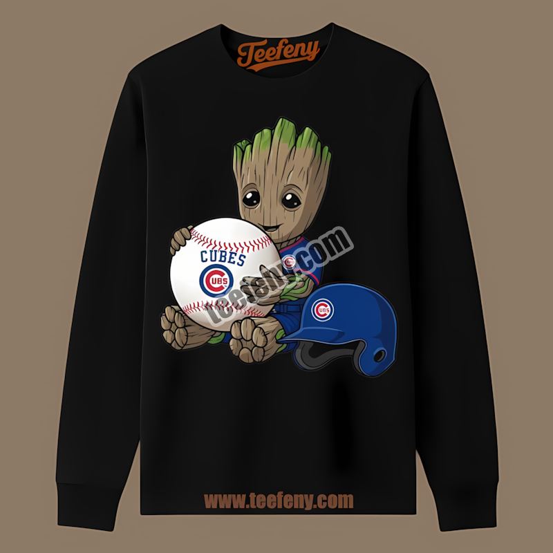 Groot Baseball Chicago Cubs Regular Long Sleeve Groot Baseball Chicago Cubs Regular Long Sleeve