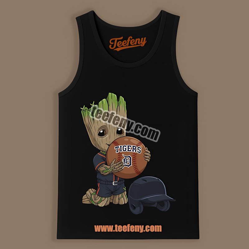 Groot Baseball Detroit Tigers Classic Tanktop Groot Baseball Detroit Tigers Classic Tanktop