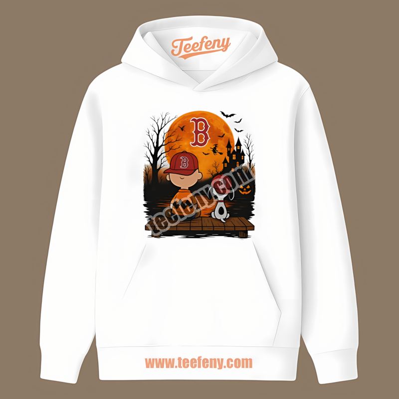 Halloween Charlie Brown And Snoopy Boston Red Sox Hoodie Halloween Charlie Brown And Snoopy Boston Red Sox Hoodie