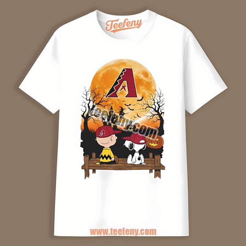 Halloween Charlie Brown Snoopy Arizona Diamondbacks Graphic Shirt