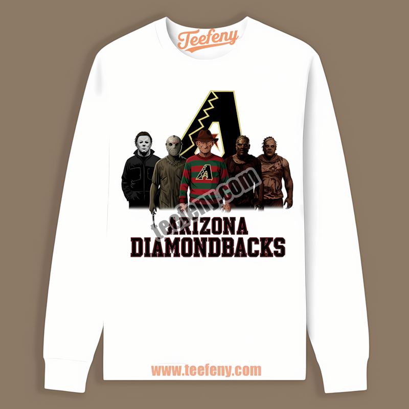 Halloween Horror Killers Arizona Diamondbacks Long Sleeve Halloween Horror Killers Arizona Diamondbacks Long Sleeve
