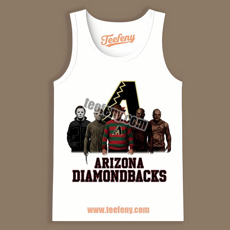 Halloween Horror Killers Arizona Diamondbacks Tanktop Halloween Horror Killers Arizona Diamondbacks Tanktop