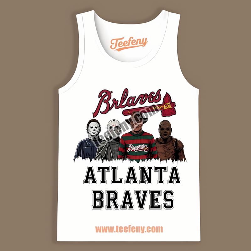 Halloween Horror Killers Atlanta Braves Graphic Tanktop Halloween Horror Killers Atlanta Braves Graphic Tanktop